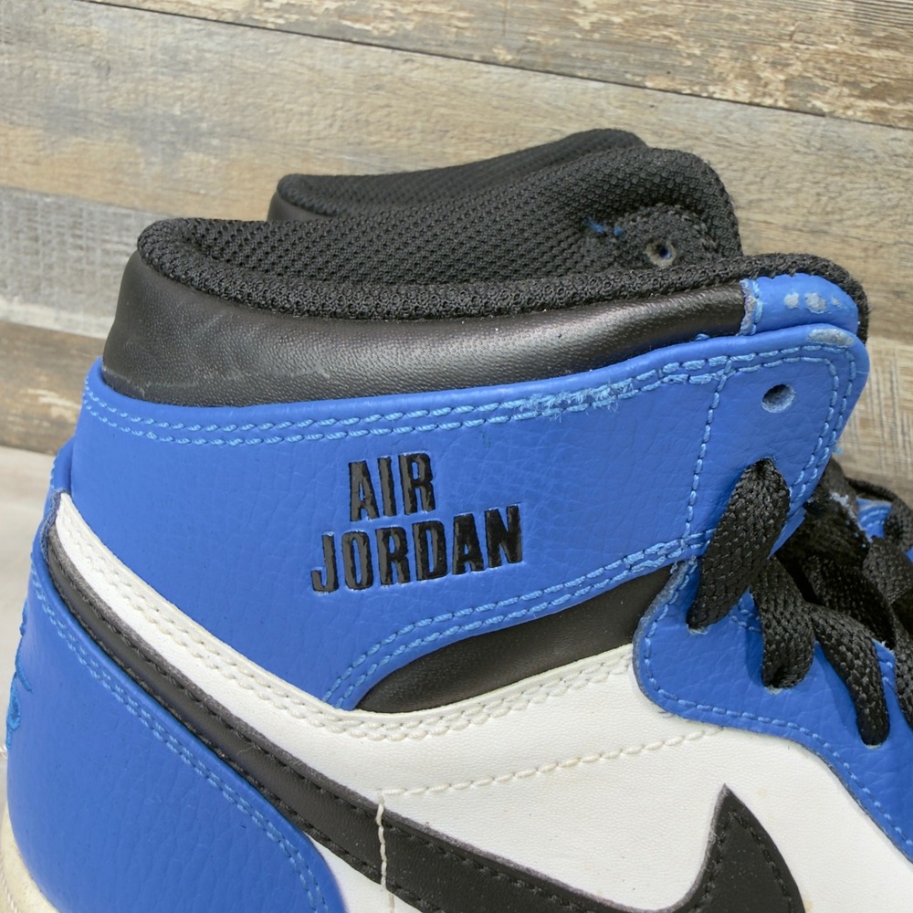 Nike Air Jordan 1 Retro Rare Air Soar Blue Hyper Royal Boys Size 6.5Y Sneakers - Picture 4 of 11